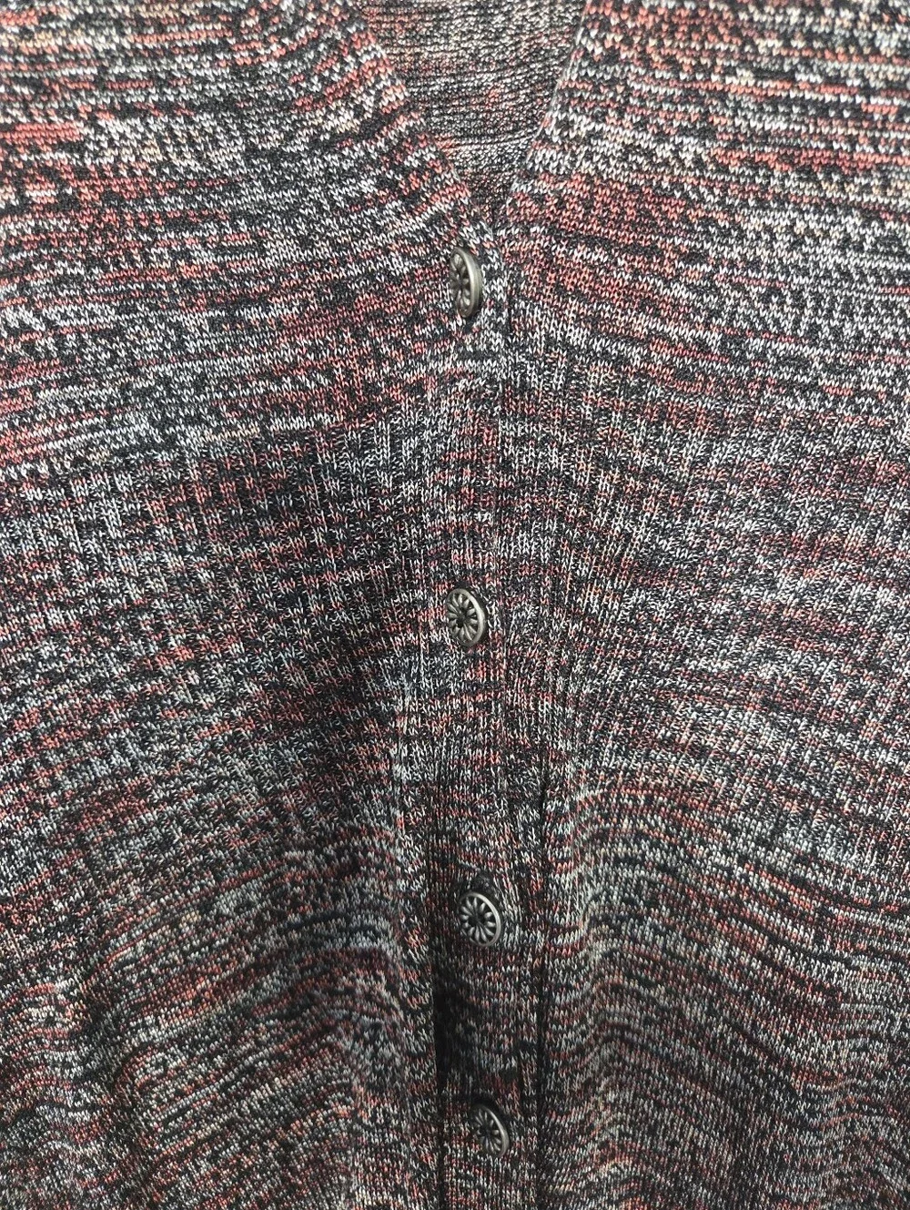 NIC + ZOE Women's Petite Small Multicolor Silk Blend Peplum Cardigan
